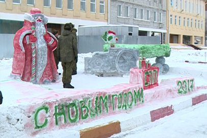 Курсанты ДВОКУ проявили фантазию на конкурсе снежных фигур - gtrkamur.ru
