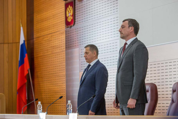 Дальневосточный полпред Президента представил врио губернатора Приамурья Василия Орлова - gtrkamur.ru