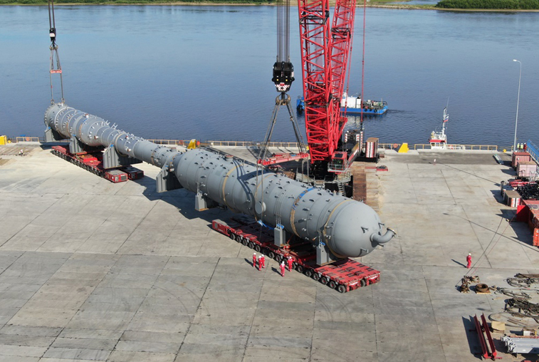 Для Амурского ГПЗ доставили колонны газоразделения - gtrkamur.ru
