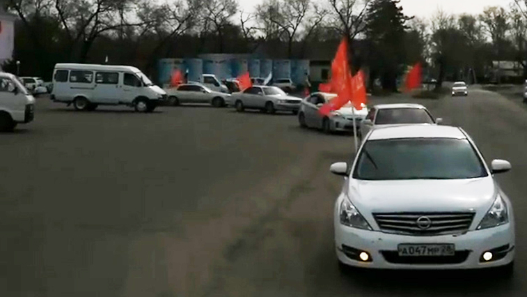 В Константиновском районе сегодня состоялся автопробег в честь 75-летия Победы - gtrkamur.ru