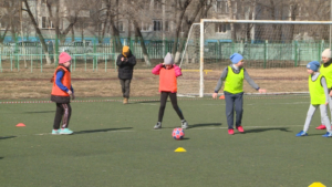 Футбольная команда девочек сразилась с мальчишками на школьном турнире в Благовещенске - gtrkamur.ru