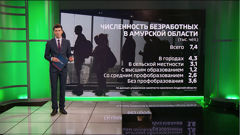 Уровень безработицы в области сократился с начала года на 1 процент - gtrkamur.ru