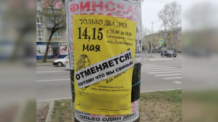 Благовещенцам не понравились рекламные листовки о покупке волос - gtrkamur.ru