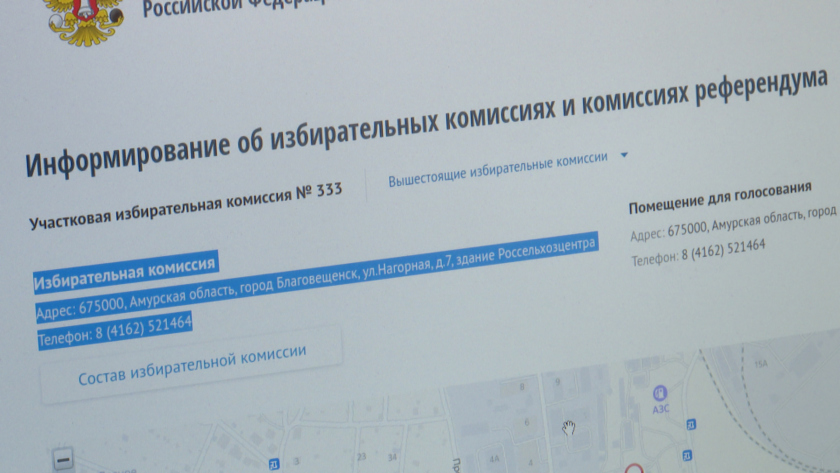 Амурчане могут найти свой участок для голосования на сайте Центризбиркома - gtrkamur.ru