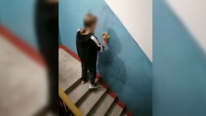 Благовещенские подростки навели порядок в исписанном ими подъезде - gtrkamur.ru