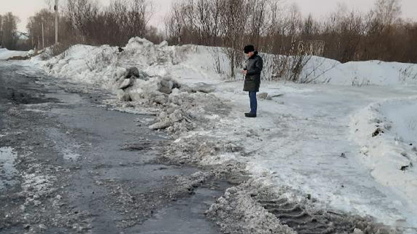Наледь в поселке Широкий привлекла внимание прокуратуры - gtrkamur.ru