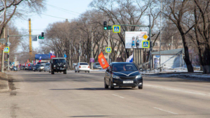 Годовщину воссоединения Крыма с Россией в Благовещенске отметили автопробегом - gtrkamur.ru