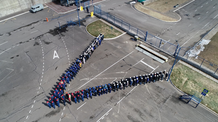 Бурейские гидроэнергетики выстроились в букву V - gtrkamur.ru