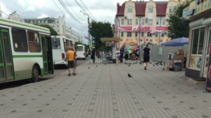В центре Благовещенска уложили новую тротуарную плитку - gtrkamur.ru