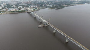 Стыковка моста через Зею прошла в торжественной обстановке - gtrkamur.ru