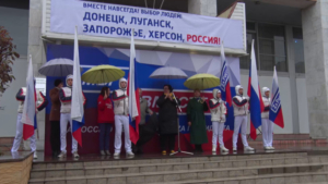 Митинг-концерт в поддержку итогов референдумов прошел в Благовещенске - gtrkamur.ru