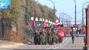 Амурские юнармейцы совершили 5-километровый марш-бросок - gtrkamur.ru