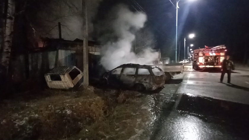 Огнеборцы потушили серьезный пожар в селе Николаевка - gtrkamur.ru