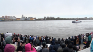 Парад пограничных катеров и кораблей прошел в Благовещенске - gtrkamur.ru