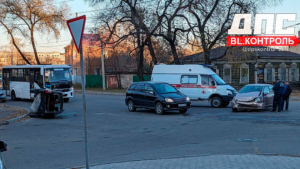 Ребенок пострадал в жесткой аварии в Благовещенске - gtrkamur.ru