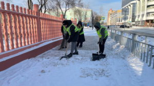 Благовещенцы подключаются к уборке снега на улицах - gtrkamur.ru