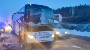 В Свободненском районе КамАЗ столкнулся с автобусом: есть пострадавшие - gtrkamur.ru