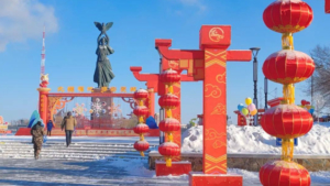 Соседний с Благовещенском Хэйхэ украсили к Новому году - gtrkamur.ru