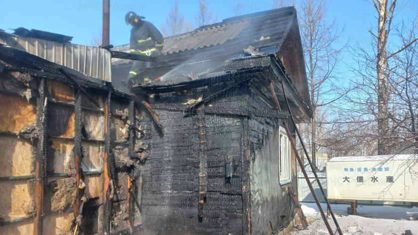 В последний день зимы в Завитинске горел жилой дом - gtrkamur.ru