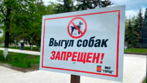 В парке Прогресса установили знаки, запрещающие выгул собак - gtrkamur.ru