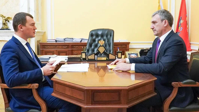 Губернатор Василий Орлов пригласил главу Минспорта РФ Михаила Дегтярева на зимний фестиваль - gtrkamur.ru