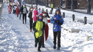 Благовещенские энтузиасты отметили первый день нового года спортивным забегом - gtrkamur.ru