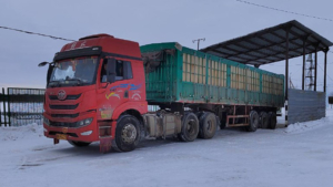 По ледовой переправе из Приамурья в Китай экспортировали свыше 500 тонн зернобобовой продукции - gtrkamur.ru