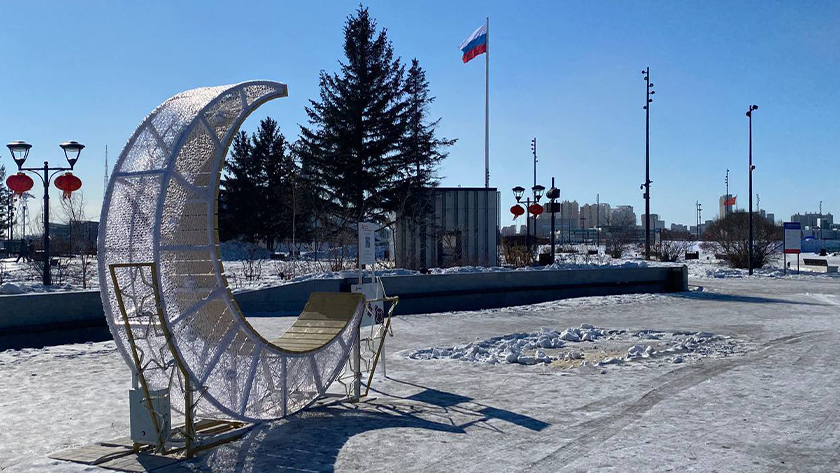 Снежный городок на главной площади Благовещенска начнут демонтировать - gtrkamur.ru