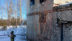 В Сковородине пожар в бесхозном строении угрожал другим постройкам - gtrkamur.ru