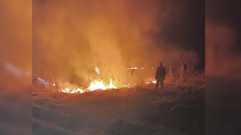 В Архаринском округе огнеборцы ликвидировали пожар, который создал опасность для села Иннокентьевка - gtrkamur.ru