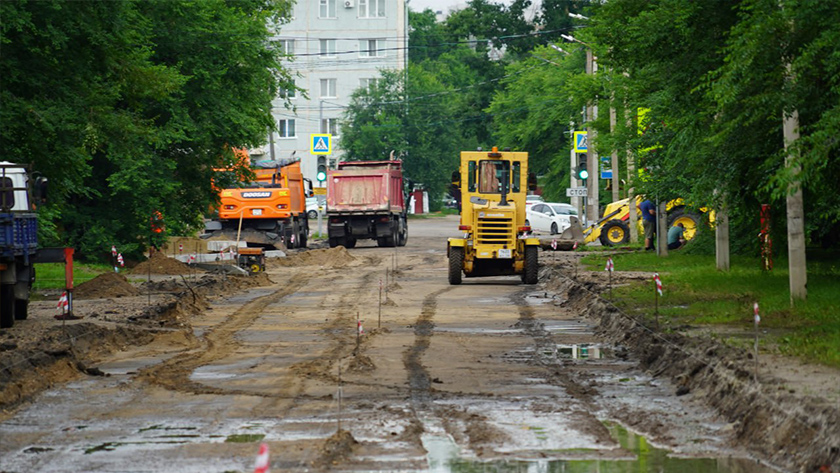 Более четырех километров дорог до конца года приведут в порядок в Свободном - gtrkamur.ru