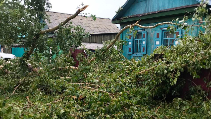 Оставил без света и воды: по Белогорску и прилегающему округу прошелся ураганный ветер - gtrkamur.ru