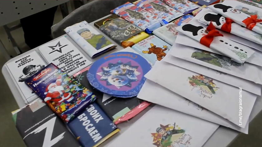 Ребята из школы Новотроицкого собрали для бойцов СВО сладкие подарки - gtrkamur.ru