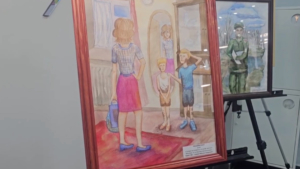 Матерям бойцов, погибших на СВО, посвятили выставку картин в региональном Фонде «Защитники Отечества» - gtrkamur.ru