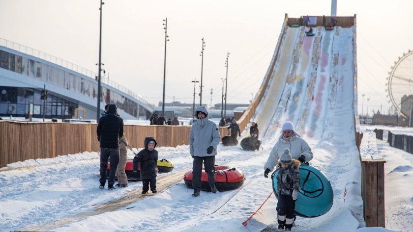 Тюбинговую горку в Благовещенске оценили почти 74 тысячи человек - gtrkamur.ru