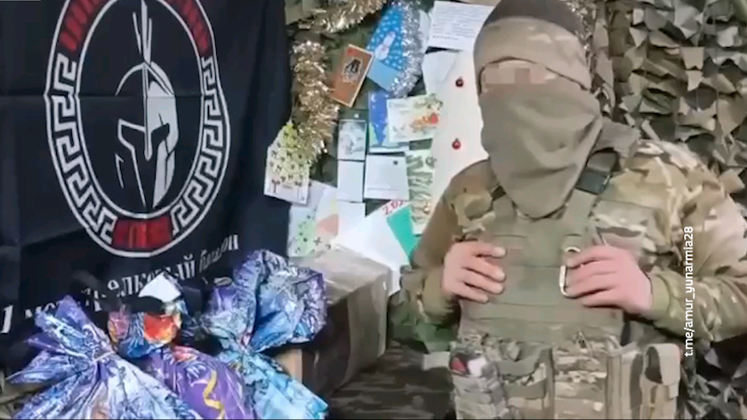 Юнармейцев из Бурейского округа поблагодарили защитники за подарки к Новому году - gtrkamur.ru