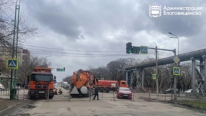 На улице Октябрьской в амурской столицы развернули масштабный ремонт - gtrkamur.ru