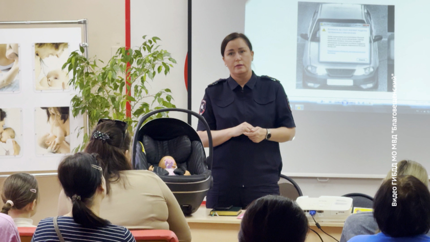 Будущим мамам рассказали о правилах перевозки детей сотрудники областной Госавтоинспекции - gtrkamur.ru