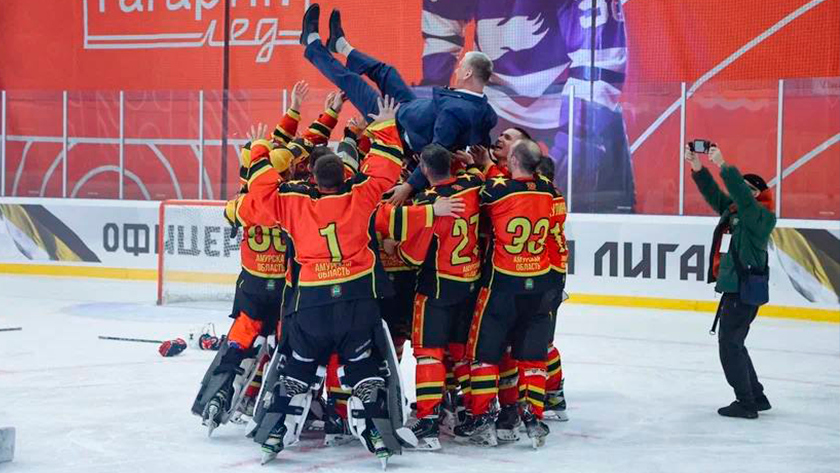 В Приамурье завершился первый чемпионат Офицерской хоккейной лиги - gtrkamur.ru