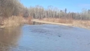 Вода вышла на дорогу в Зейском округе - gtrkamur.ru