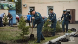В Благовещенске заложили Аллею ветеранов-спортсменов МЧС - gtrkamur.ru
