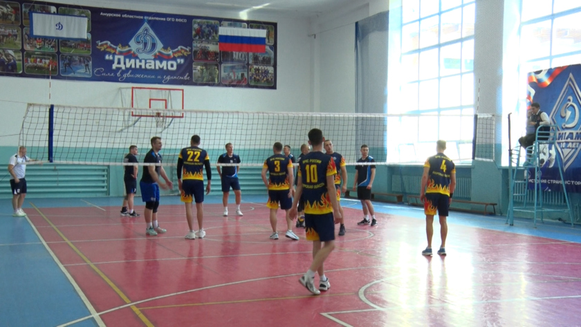 Команда УФСБ победила в волейболе на Спартакиаде «Динамо» в Приамурье - gtrkamur.ru
