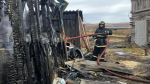 Три газовых баллона вынесли пожарные из горящей летней кухни в Ромненском округе - gtrkamur.ru